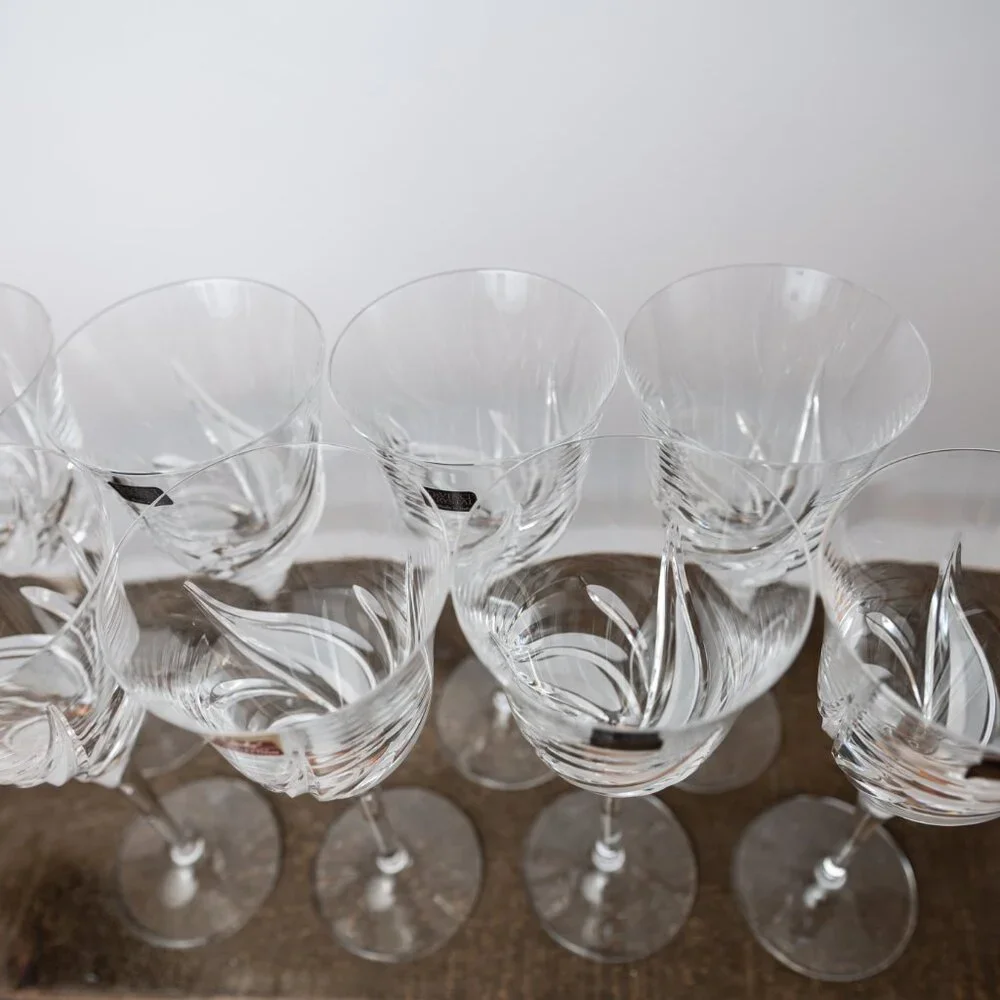 Crystal Wine Glasses - Cetona by DaVinci - Set of 7 - Picture 3 of 8